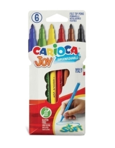 ROTULADOR FIBRA CARIOCA JOY ESTUCHE de  6