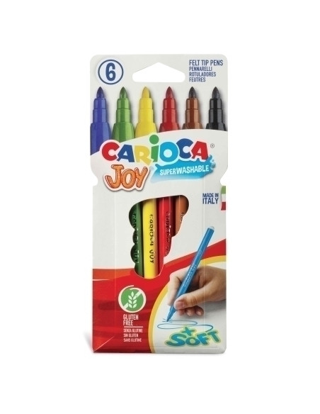 ROTULADOR FIBRA CARIOCA JOY ESTUCHE de  6