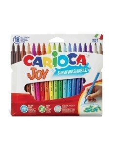 ROTULADOR FIBRA CARIOCA JOY ESTUCHE de 18