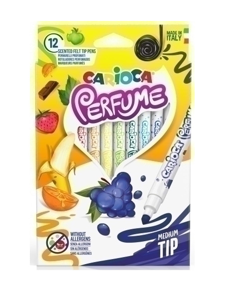ROTULADOR FIBRA CARIOCA PERFUME CAJA de 12