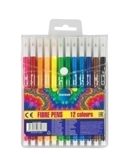 ROTULADOR FIBRA CENTRUM ART ESTUCHE de 12