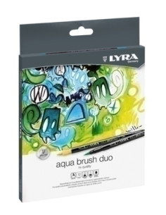 ROTULADOR LYRA AQUA BRUSH DUO Est 12 ud rotuladorpincel
