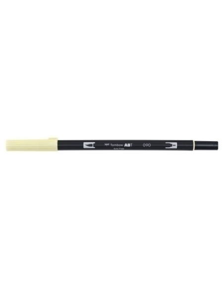 ROTULADOR TOMBOW DOBLE PUNTA PINCEL AMARILLO BEBE