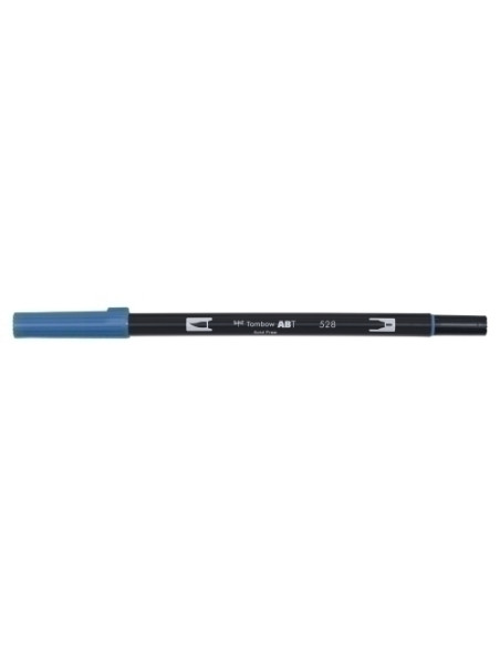 ROTULADOR TOMBOW DOBLE PUNTA PINCEL AZUL MARINO