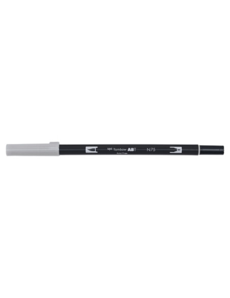 ROTULADOR TOMBOW DOBLE PUNTA PINCEL GRIS FRIO 3