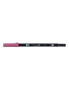 ROTULADOR TOMBOW DOBLE PUNTA PINCEL MALVA