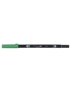 ROTULADOR TOMBOW DOBLE PUNTA PINCEL VERDE