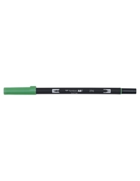 ROTULADOR TOMBOW DOBLE PUNTA PINCEL VERDE