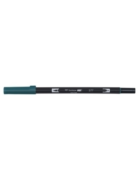ROTULADOR TOMBOW DOBLE PUNTA PINCEL VERDE OSCURO
