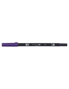 ROTULADOR TOMBOW DOBLE PUNTA PINCEL VIOLETA