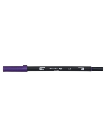 ROTULADOR TOMBOW DOBLE PUNTA PINCEL VIOLETA
