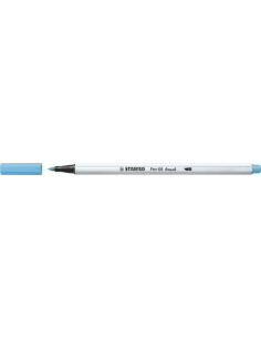 ROTULADOR FIBRA STABILO PEN 68 BRUSH PUNTA PINCEL AZUL FLUORESCENTE