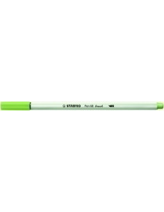 ROTULADOR FIBRA STABILO PEN 68 BRUSH PUNTA PINCEL PISTACHO