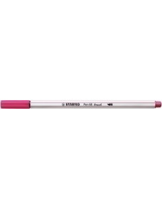ROTULADOR FIBRA STABILO PEN 68 BRUSH PUNTA PINCEL ROJO OXIDO