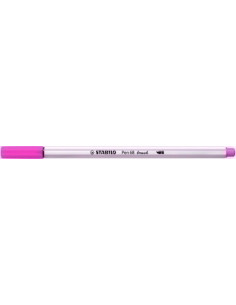 ROTULADOR FIBRA STABILO PEN 68 BRUSH PUNTA PINCEL ROSA