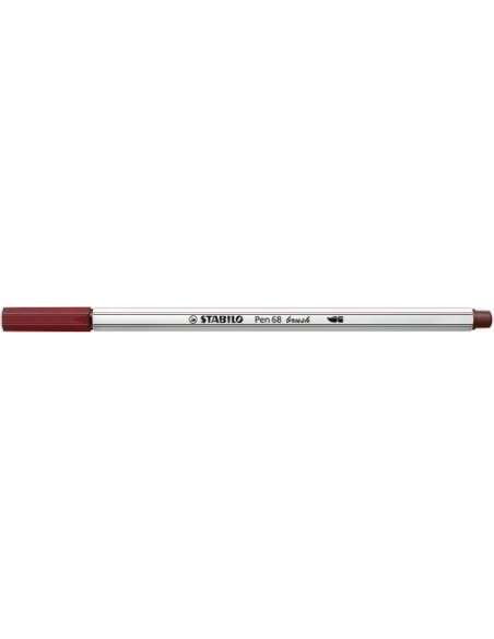 ROTULADOR FIBRA STABILO PEN 68 BRUSH PUNTA PINCEL SIENA