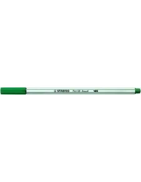 ROTULADOR FIBRA STABILO PEN 68 BRUSH PUNTA PINCEL VERDE TURQUESA