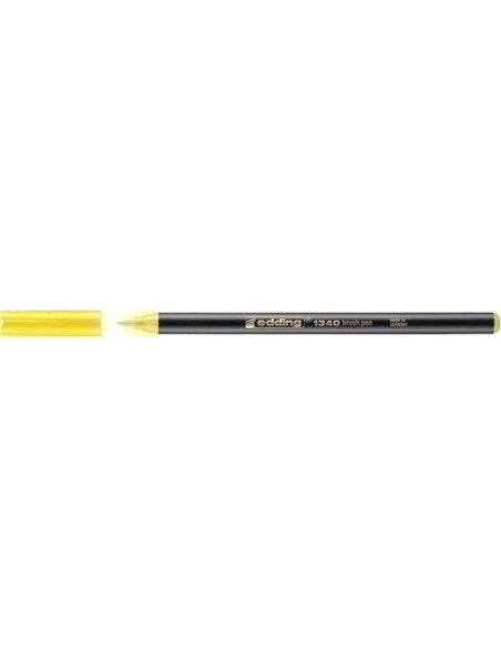 ROTULADOR FIBRA EDDING 1340 BRUSHPEN AMARILLO