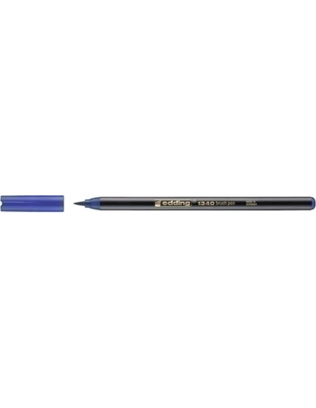 ROTULADOR FIBRA EDDING 1340 BRUSHPEN AZUL
