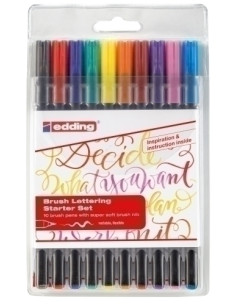 ROTULADOR FIBRA EDDING 1340 BRUSHPEN ESTUCHE DE 10