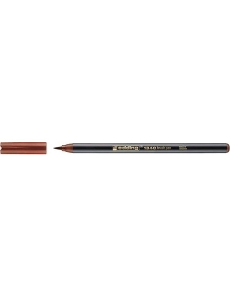 ROTULADOR FIBRA EDDING 1340 BRUSHPEN MARRON
