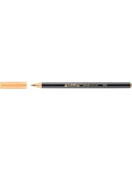ROTULADOR FIBRA EDDING 1340 BRUSHPEN NARANJA CLARO
