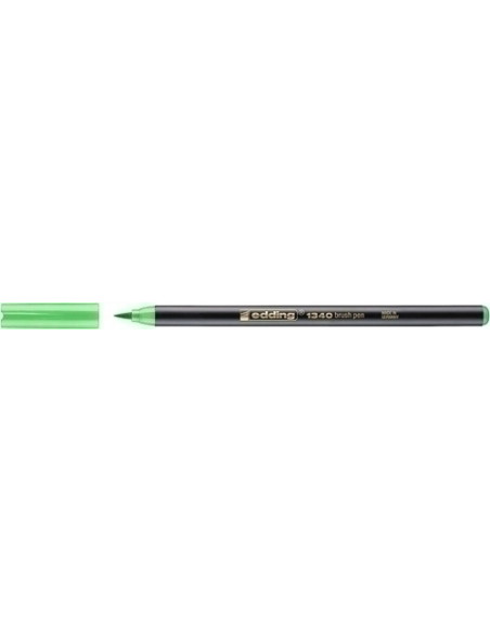 ROTULADOR FIBRA EDDING 1340 BRUSHPEN VERDE CLARO