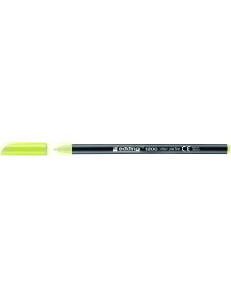 ROTULADOR FIBRA EDDING 1200  AMARILLO NEON