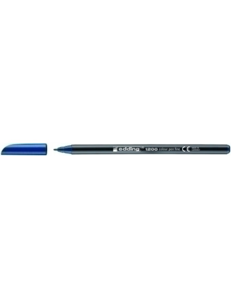 ROTULADOR FIBRA EDDING 1200  AZUL ACERO