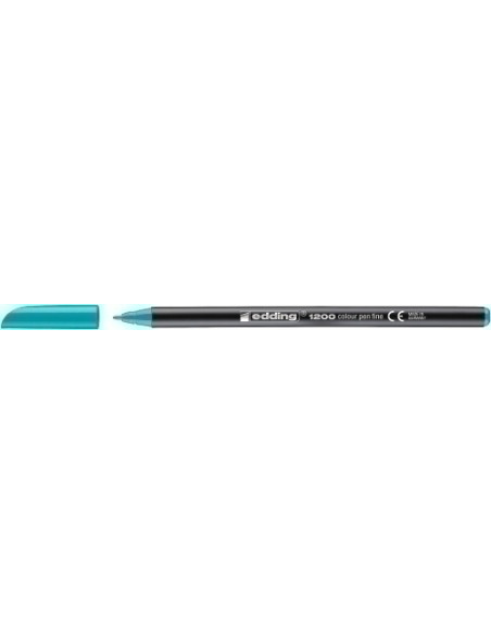 ROTULADOR FIBRA EDDING 1200  AZUL TURQUESA