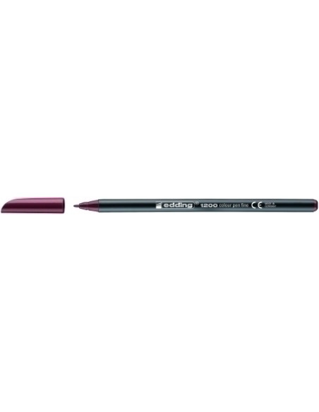 ROTULADOR FIBRA EDDING 1200  BURDEOS