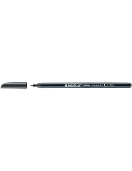 ROTULADOR FIBRA EDDING 1200  GRIS