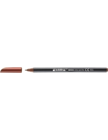 ROTULADOR FIBRA EDDING 1200  MARRON