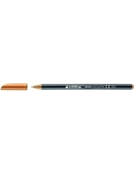 ROTULADOR FIBRA EDDING 1200  NARANJA CLARO