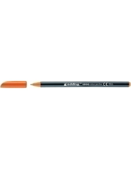 ROTULADOR FIBRA EDDING 1200  NARANJA NEON