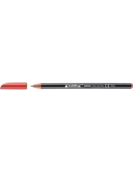 ROTULADOR FIBRA EDDING 1200  ROJO