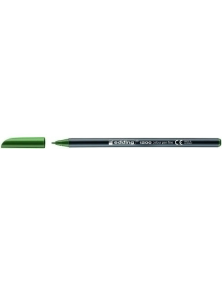 ROTULADOR FIBRA EDDING 1200  VERDE OLIVA