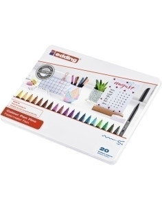 ROTULADOR FIBRA EDDING 1200 CAJA de METAL de 20