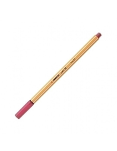ROTULADOR FIBRA STABILO POINT 88  ROJO FRESA