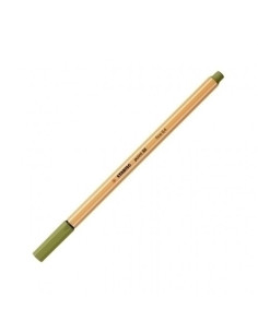 ROTULADOR FIBRA STABILO POINT 88  VERDE BARRO