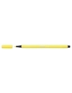 ROTULADOR FIBRA STABILO PEN 68  AMARILLO LIMON