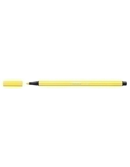 ROTULADOR FIBRA STABILO PEN 68  AMARILLO LIMON