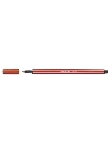 ROTULADOR FIBRA STABILO PEN 68  BERMELLON CLARO