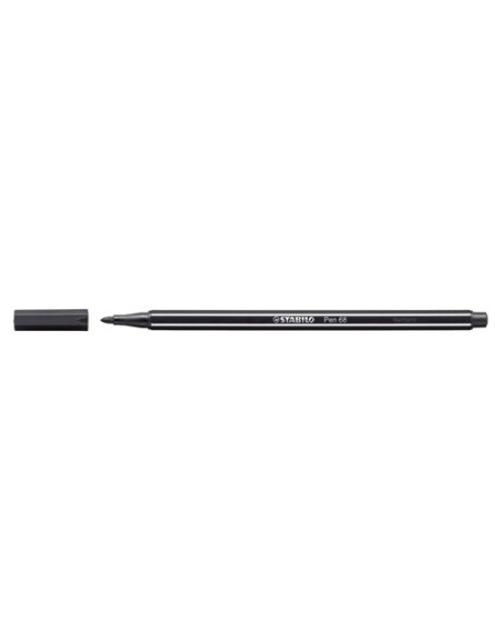 ROTULADOR FIBRA STABILO PEN 68  NEGRO