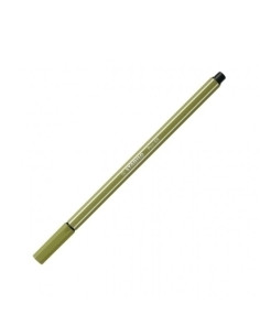 ROTULADOR FIBRA STABILO PEN 68  VERDE BARRO