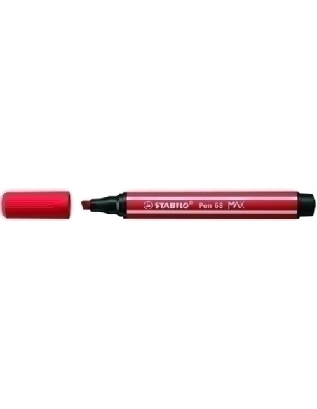 ROTULADOR FIBRA STABILO PEN 68 MAX CARMIN