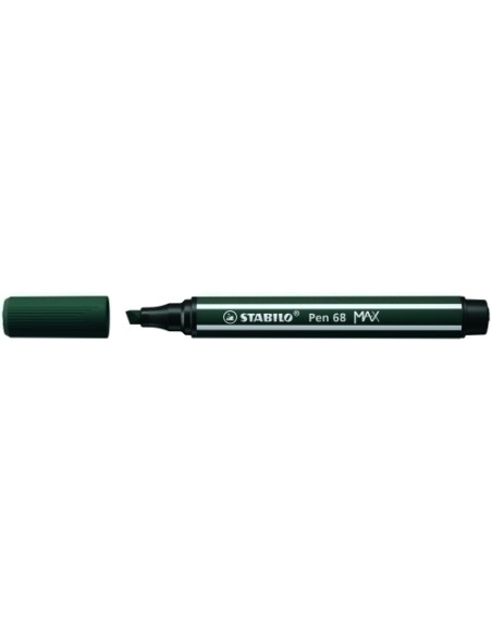 ROTULADOR FIBRA STABILO PEN 68 MAX VERDE TIERRA