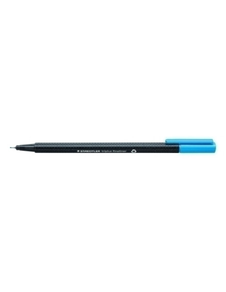 ROTULADOR FIBRA STAEDTLER  334 TRIPLUS FINELINER   AZUL CLARO