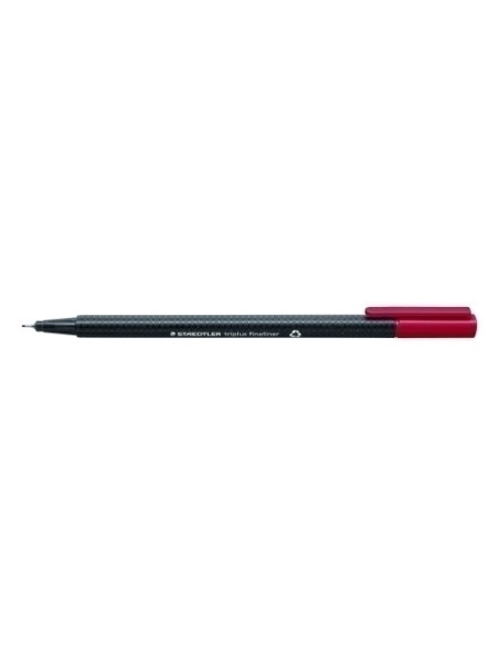 ROTULADOR FIBRA STAEDTLER  334 TRIPLUS FINELINER   CARMIN OSCURO