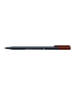 ROTULADOR FIBRA STAEDTLER  334 TRIPLUS FINELINER   PARDO VAN DYCK